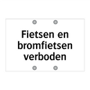 Fietsen en bromfietsen verboden & Fietsen en bromfietsen verboden & Fietsen en bromfietsen verboden