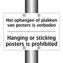 Het ophangen of plakken van posters /.../ - Hanging or sticking posters is /.../