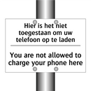 Hier is het niet toegestaan om /.../ - You are not allowed to charge /.../