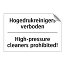 Hogedrukreinigers verboden - High-pressure cleaners prohibited!/.../