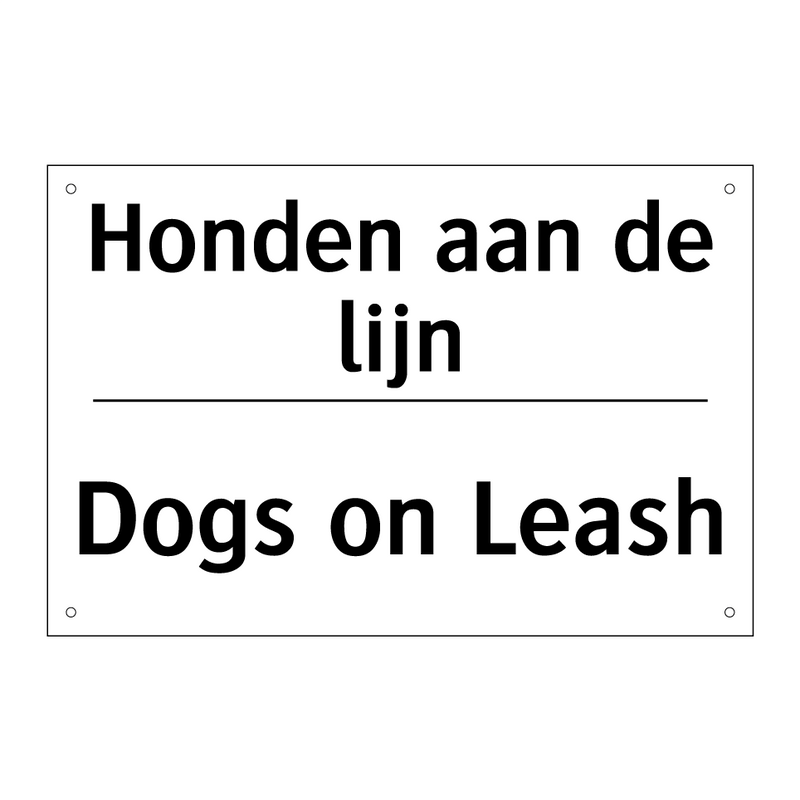 Honden aan de lijn - Dogs on Leash