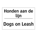 Honden aan de lijn - Dogs on Leash