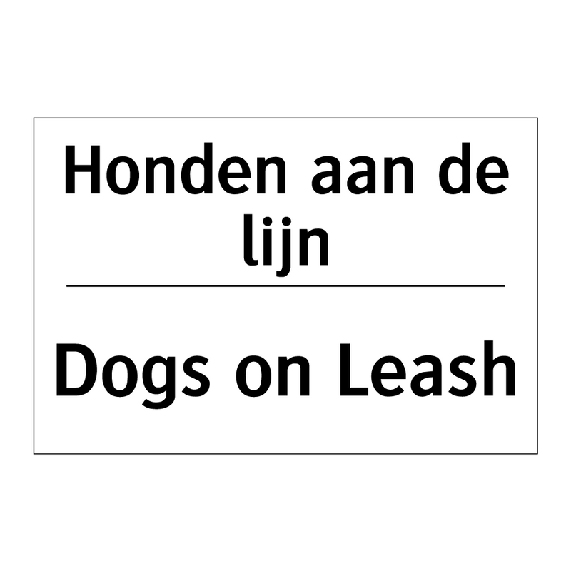 Honden aan de lijn - Dogs on Leash