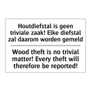 Houtdiefstal is geen triviale /.../ - Wood theft is no trivial matter! /.../