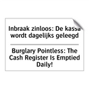 Inbraak zinloos: De kassa wordt /.../ - Burglary Pointless: The Cash Register /.../