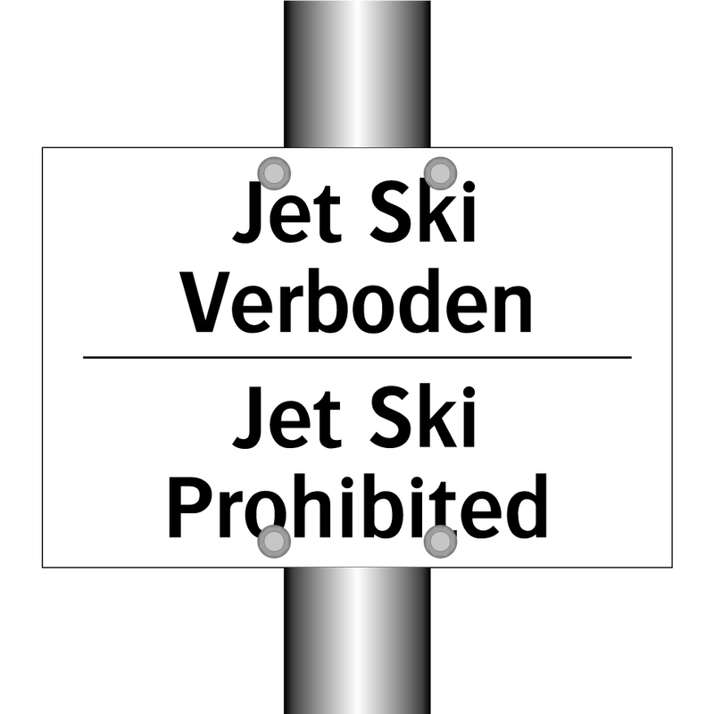 Jet Ski Verboden - Jet Ski Prohibited