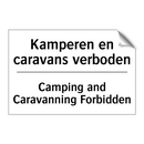Kamperen en caravans verboden - Camping and Caravanning Forbidden/.../