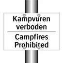 Kampvuren verboden - Campfires Prohibited