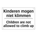 Kinderen mogen niet klimmen - Children are not allowed to climb /.../