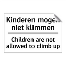 Kinderen mogen niet klimmen - Children are not allowed to climb /.../
