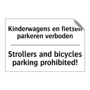 Kinderwagens en fietsen parkeren /.../ - Strollers and bicycles parking /.../
