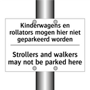 Kinderwagens en rollators mogen /.../ - Strollers and walkers may not /.../