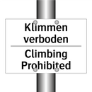 Klimmen verboden - Climbing Prohibited