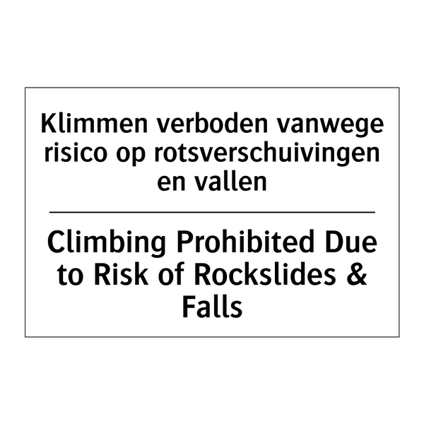 Klimmen verboden vanwege risico /.../ - Climbing Prohibited Due to Risk /.../