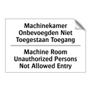 Machinekamer Onbevoegden Niet /.../ - Machine Room Unauthorized Persons /.../