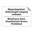 Magazijngebied: Onbevoegde toegang /.../ - Warehouse Area: Unauthorized Access /.../