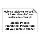 Mobiele telefoons verboden. Schakel /.../ - Mobile Phones Prohibited. Please /.../