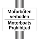 Motorboten verboden - Motorboats Prohibited
