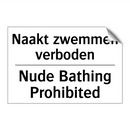 Naakt zwemmen verboden - Nude Bathing Prohibited