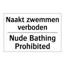 Naakt zwemmen verboden - Nude Bathing Prohibited