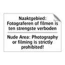 Naaktgebied: Fotograferen of filmen /.../ - Nude Area: Photography or filming /.../