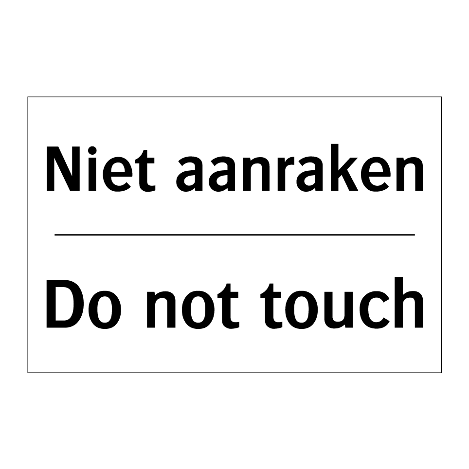 Veiligheid eerste etiket warm oppervlak, niet aanraken - stock vector Veiligheid eerste etiket warm oppervlak, niet aanraken - stock vector