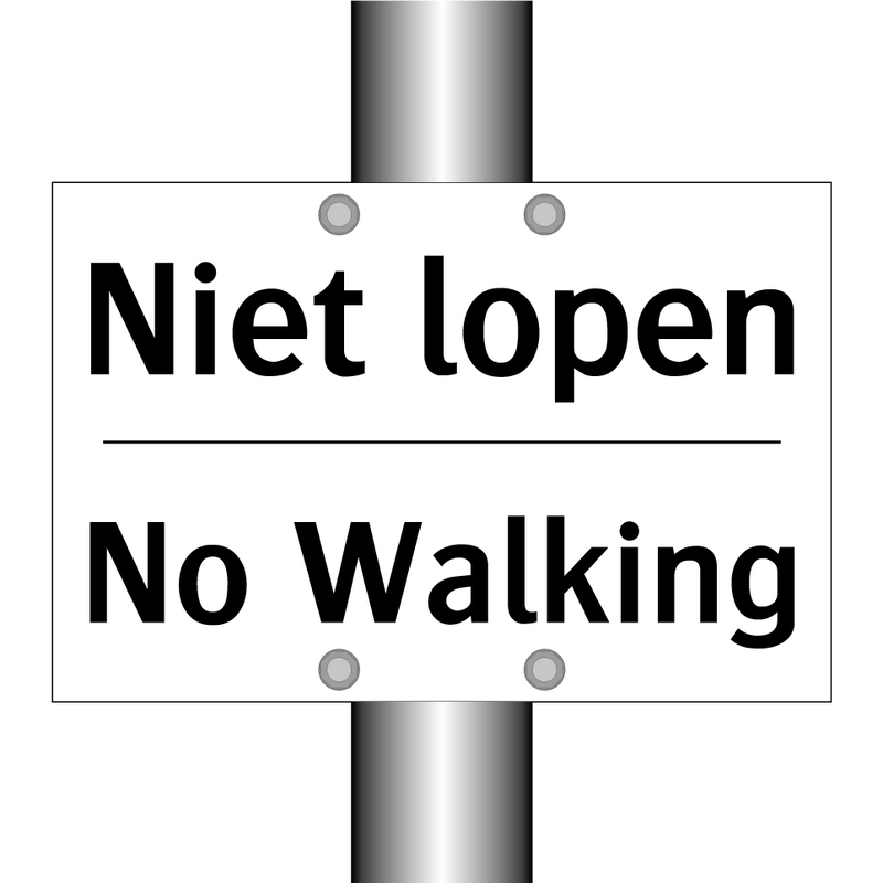 Niet lopen - No Walking