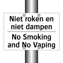Niet roken en niet dampen - No Smoking and No Vaping