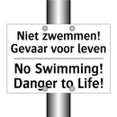 Niet zwemmen! Gevaar voor leven/.../ - No Swimming! Danger to Life!