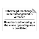 Onbevoegd rondhangen in het kraangebied /.../ - Unauthorized loitering in the /.../