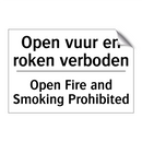Open vuur en roken verboden - Open Fire and Smoking Prohibited/.../