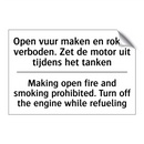 Open vuur maken en roken verboden. /.../ - Making open fire and smoking prohibited. /.../