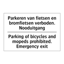 Parkeren van fietsen en bromfietsen /.../ - Parking of bicycles and mopeds /.../
