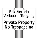 Privéterrein Verboden Toegang - Private Property No Trespassing/.../