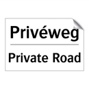 Privéweg - Private Road