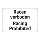 Racen verboden - Racing Prohibited