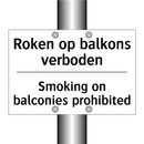 Roken op balkons verboden - Smoking on balconies prohibited/.../