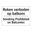 Roken verboden op balkons - Smoking Prohibited on Balconies/.../