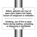 Roken, gebruik van vuur of open /.../ - Smoking, use of fire or open flame /.../