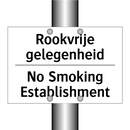 Rookvrije gelegenheid - No Smoking Establishment