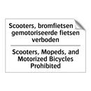 Scooters, bromfietsen en gemotoriseerde /.../ - Scooters, Mopeds, and Motorized /.../