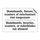 Skateboards, fietsen, scooters /.../ - Skateboards, bicycles, scooters, /.../