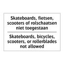 Skateboards, fietsen, scooters /.../ - Skateboards, bicycles, scooters, /.../