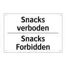 Snacks verboden - Snacks Forbidden