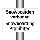 Snowboarden verboden - Snowboarding Prohibited