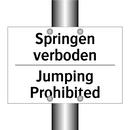 Springen verboden - Jumping Prohibited