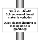 Stilte alstublieft! Schreeuwen /.../ - Quiet please! Shouting or making /.../