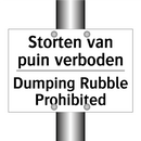 Storten van puin verboden - Dumping Rubble Prohibited
