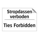 Stropdassen verboden - Ties Forbidden