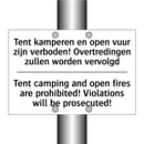 Tent kamperen en open vuur zijn /.../ - Tent camping and open fires are /.../